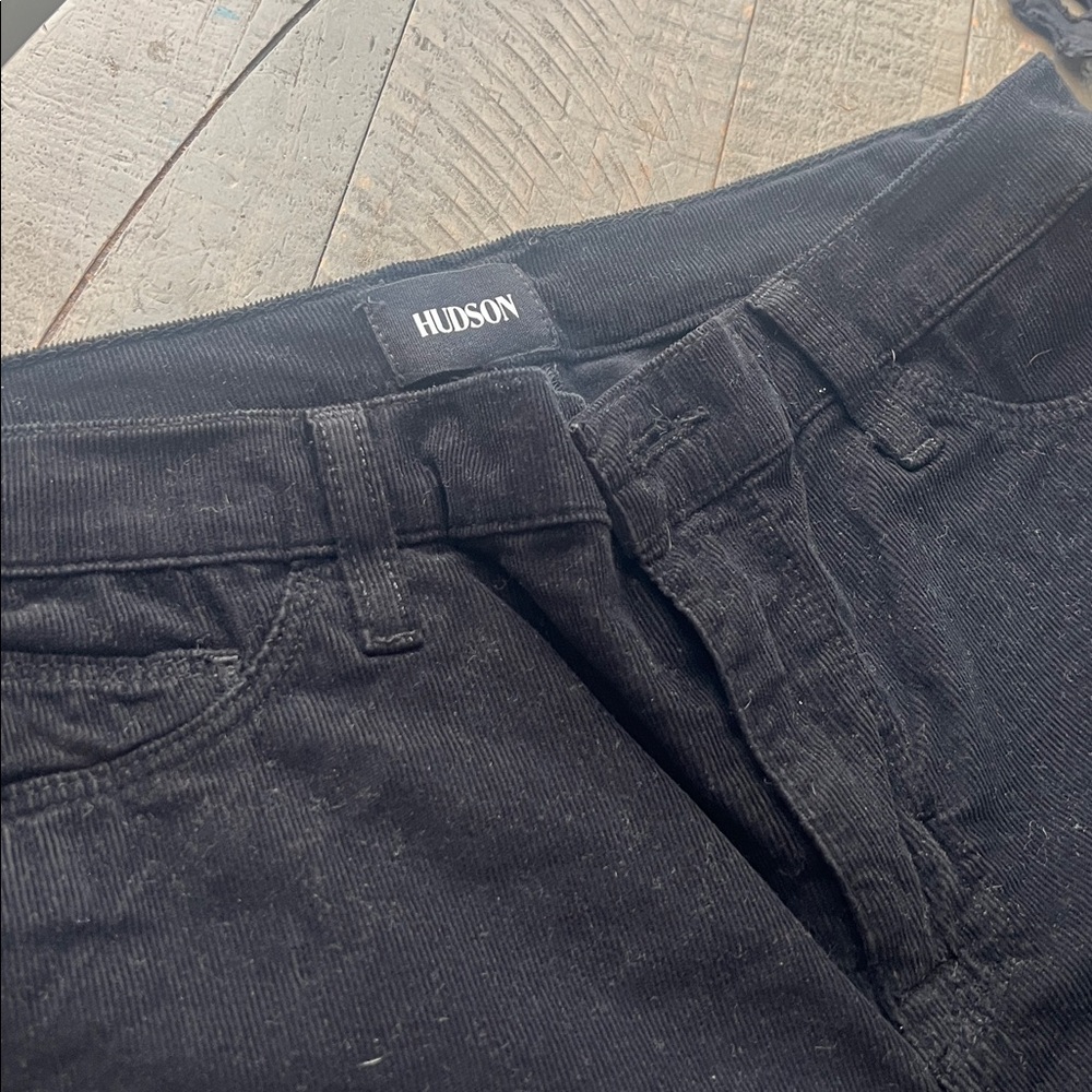 Hudson Jeans Black Corduroy Trousers
